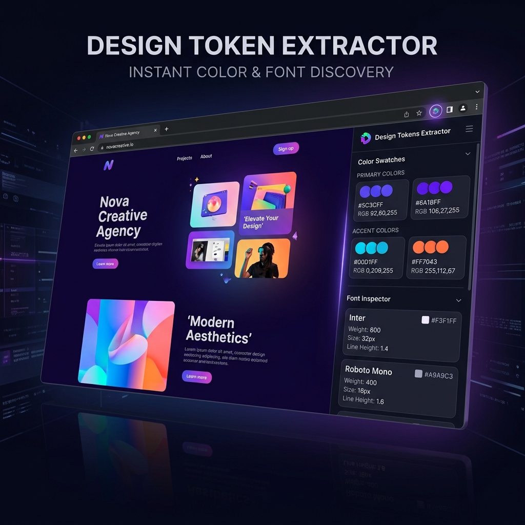Color & Font Extraction Showcase