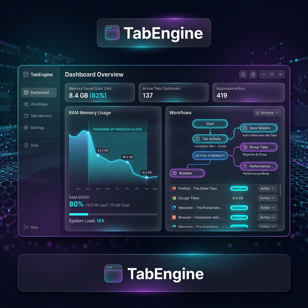 TabEngine Dashboard & Workflow Engine Overview